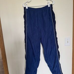 Navy Blue Track Pants with Side Piping Reebok Y2K
